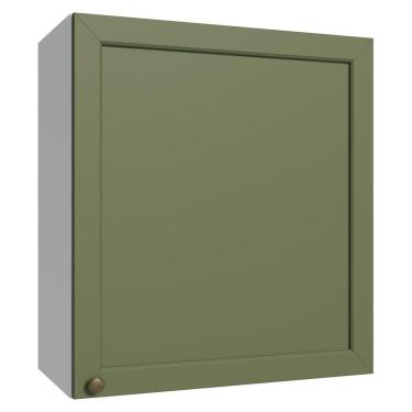 Imagem de Armário Aéreo 60 Cm 1 Porta Branco/verde Vik Madesa Branco/verde