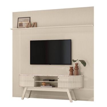 Imagem de Combo Painel De Tv 60 Polegadas + Rack New Laguna - 7 Decor Calacata E Off White