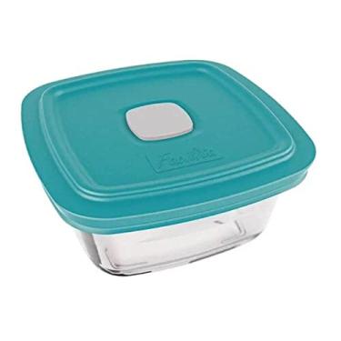 Imagem de Kit 9 Potes de Vidro Marinex Vap 300ml Tampa Cores Sortidas