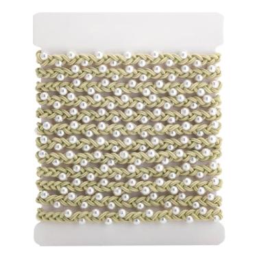 Imagem de 12 peças de prendedores de cabelo elásticos de pérola, suporte de rabo de cavalo, acessórios de anel de corda (verde)