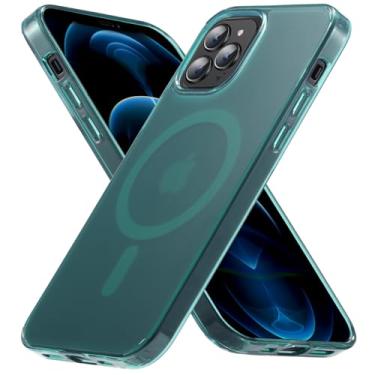 Imagem de Yzoiko Capa para iPhone 12 Pro Max, [3,5 m de grau testado e compatível com MagSafe] Capa de telefone translúcida fosca à prova de choque anti-impressão digital para iPhone 12 Pro Max 6,7 polegadas