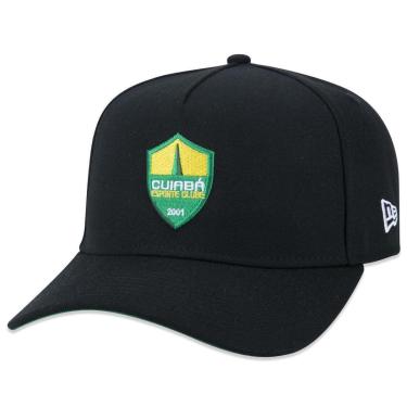 Imagem de BONE 9FORTY A-FRAME SNAPBACK FUTEBOL CUIABA ABA CURVA PRETO ABA CURVA SNAPBACK PRETO NEW ERA-Masculino
