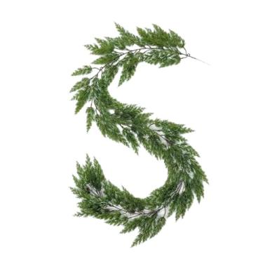 Imagem de oshhni Guirlanda de Natal, Decoração Natalina, Ornamento, Guirlanda de Folhagem Artificial para Caminho de Mesa, Centro de Mesa, Festa de Fim de Ano, Uso, 108 Dicas de Ramificação