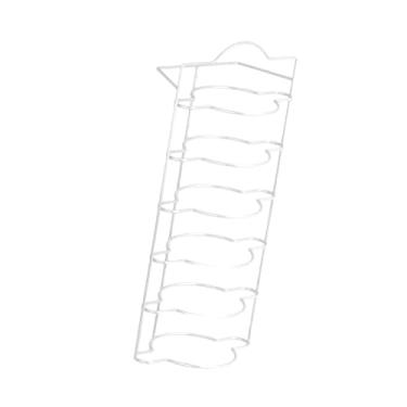 Imagem de IEUDNS Prateleiras expansíveis para, escorredor de pratos para festas, organizador de mesa de cozinha moderna, suporte para pratos de panela quente, Branco