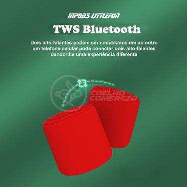 Imagem de Mini Caixa De Som Wireless Speaker Potente BT Vermelho