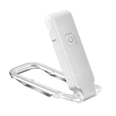 Imagem de Mini Luz Luminária De Leitura De Livros LED Brilho Ajustável USB Clip De Proteção Dos Olhos Portátil Bookmark Light, para Livros, Estudo e Viagem sem Perturbar(Branco)