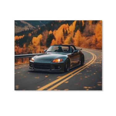 Imagem de HouLaiZhe Jdm Sports S2000 pôsteres de outono lona estética decoração de quarto pintura de parede impressões de sala de galeria decoração de parede para quarto sala de estar escritório 08 x 10