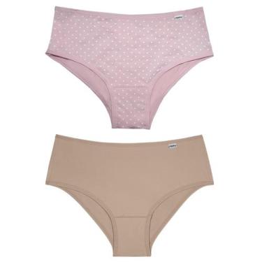 Imagem de Kit com 2 Calcinhas Lateral Larga Microfibra 50509 DelRio, P, K10, Rom