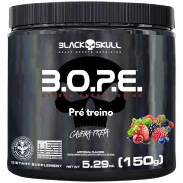 Imagem de Pré Treino BOPE Black Skull 150g  Energia, Força e Performance, Frutas