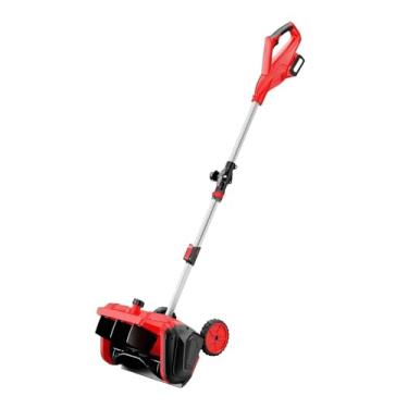 Imagem de RNXRZANK Soprador de Neve a Bateria, Potente Removedor, Soprador de Neve com Escovas, Ferramenta de Remoção para Uso Externo, Inverno, Quintal, Calçada, Jardim, vermelho