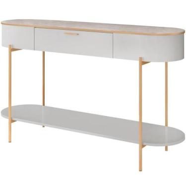 Imagem de Aparador Orgânico Industrial Beca D05 Bali Quartzo - LYAM DECOR