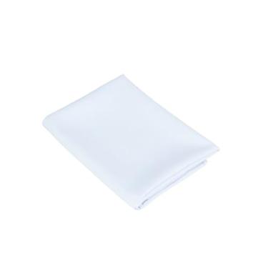 Imagem de Toalha de Mesa Quadrada Oxford Maquinetado, Branco, 1,45x1,45m, 4 Lugares, Bainha Reforçada, Natal