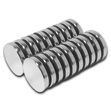 Imagem de Ima De Neodimio / Super Forte / 12,5mm X 2mm Kit com 20 Peças - Fácil 