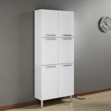 Imagem de Paneleiro em Aço 6 Portas 80cm Dobradiças Slow Motion Tarsila Itatiaia