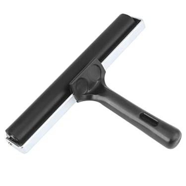 Imagem de Generic Borracha Brayer Rolo Pincel Aplicador de Tinta Art Craft Ferramenta de Pintura a óleo Boa Elasticidade para Pintura de Superfície Lisa Impressão de Grande área Rapidamente Alça Antiderrapante para Artistas Estudantes Hobbyists Borracha Preta de