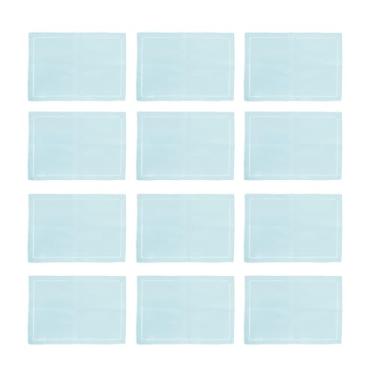 Imagem de Kit Lugar Americano Com Ponto Ajour Mesa Posta 35x50cm Rafimex Azul Claro (12)