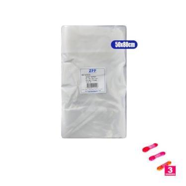 Imagem de Kit Saco Para Fardo Sanfonado 50x80cm C/100 + Fita Cetim 22mmx10mts