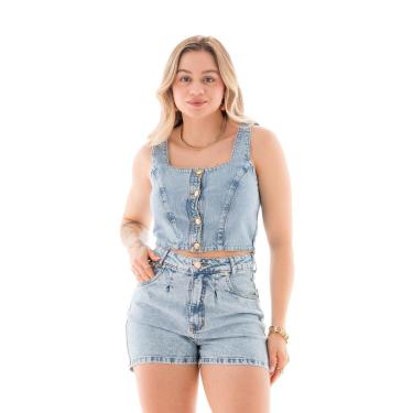 Imagem de Top Jeans Feminino Arauto Comfy-Feminino