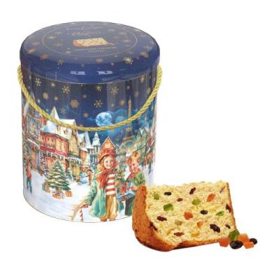 Imagem de Panetone Premium Lata Sabor Frutas 400g Santa Edwiges - 2165, Frutas