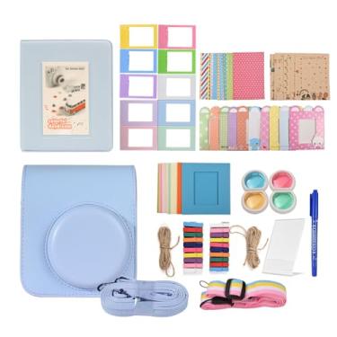 Imagem de Acouto Kit de Acessórios para Câmera Instantânea Mini 12, Pacote de Acessórios para Mini 12 Com Bolsa para Câmera, Alça, álbum, Adesivos, Clipes e Muito Mais (BLUE)