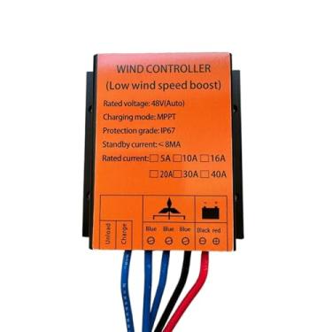 Imagem de HUIZHITENGDA Controlador de Carga de Energia Eólica MPPT 12V 24V 48V 1000W-3000W, Regulador de Carregamento para Turbina Eólica com Travão Automático IP67,12v