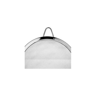Imagem de Peneira em Aço Inox para Cozinha, 10cm de Diâmetro, Comprimento 22cm, Altura 4cm, Ideal para Sucos, Farinhas e Grãos