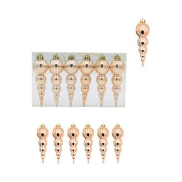 Imagem de 6 pçs decoração de natal árvore de natal pingente ornamentos adereços 