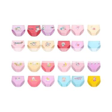 Imagem de Conjunto De Calcinhas De Algodão Com Estampa De Unicórnio Para Meninas