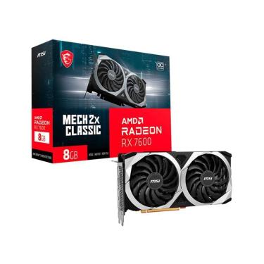 Imagem de Placa de Vídeo MSI AMD Radeon RX 7600 MECH 2X CLASSIC OC, 8G