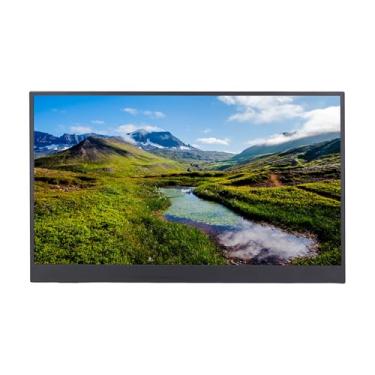 Imagem de ciciglow Tela portátil de 15,6 polegadas, tela de computador 1080p, tela sensível ao toque externa portátil fina e leve para laptop, computador, console de jogos