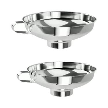 Imagem de Funil De Aço Inoxidável De Boca Larga Multifuncional Fácil De Limpar P