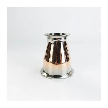 Imagem de 3" (76 mm) OD91 x 2" (51 mm) OD64, redutor de cobre de braçadeira tripla para, espessura 2 mm, encaixe de tubo para fermentação caseira