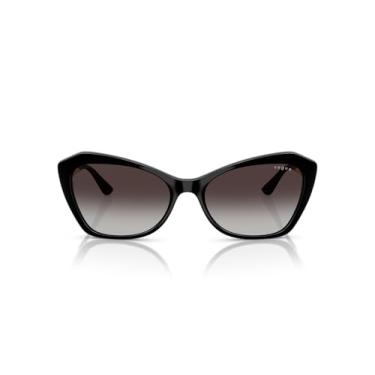 Imagem de Óculos de Sol Vogue Eyewear 0VO5626S W44/8G Tam 56 / Preto - Lentes Cinza Gradiente