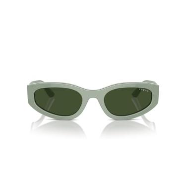 Imagem de Óculos de Sol Vogue Eyewear 0VO5585S 316171 Tam 54 / Verde - Lentes Verde Escuro
