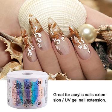 Imagem de Semme Adesivos Profissionais para Formato de Unhas, Guia de Dicas de Arte, Adesivo, Ferramenta de Extensão Forte, Formato de Borboleta para Acrílico, Gel UV, Extensão de Unhas, Kit de