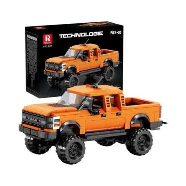 Imagem de Blocos De Montar Caminhão De Carga Infantil 423 Peças, Modelo De Carro