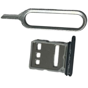 Imagem de zhxchzhi Suporte de bandeja de cartão SIM duplo OEM + pino compatível com Huawei Pura 80 peças preto