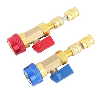 Imagem de Generic Ferramenta Ajustável do Instalador do Removedor de Núcleo da Válvula A/C para R134/R12, Material de Latão Premium, Sem Necessidade de Descarga, para Manutenção de Ar Condicionado