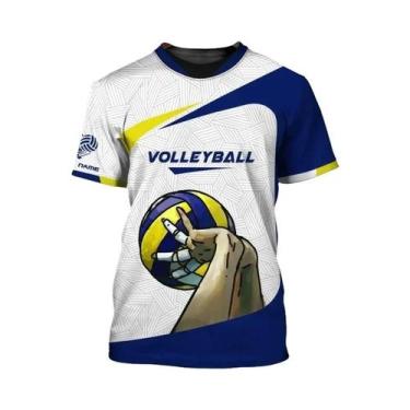 Imagem de Camiseta De Voleibol Unissex Oversized Personalizada Com Nome Presente