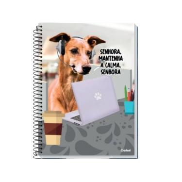 Imagem de Caderno Universitário Escolar Grande Vida de Pet Coleção 2026 1 Matéria 80 Folhas Meme Brasileiro Memes BR Tamanho 20 x 27,5 cm (Senhora)