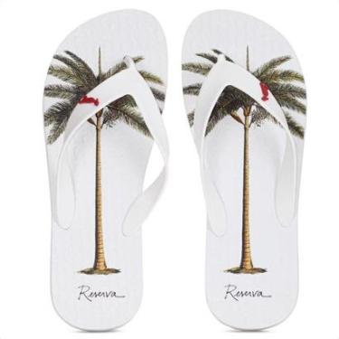 Imagem de Chinelo Reserva Palmeira Branco - Masculino-Masculino