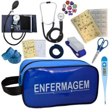 Imagem de Kit Enfermagem Profissional Glicose Estagio Saude Completo - PREMIUM, 