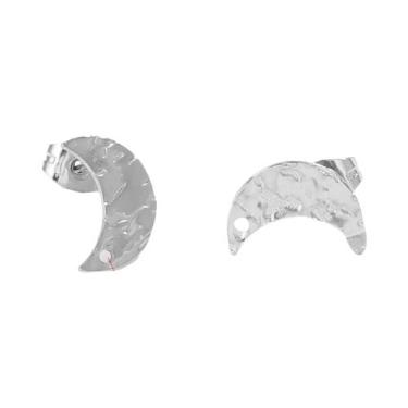 Imagem de Base De Brincos De Aço Inoxidável Com Padrão De Estrela E Lua, 10 Peça