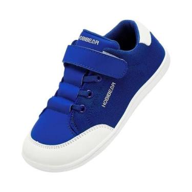 Imagem de Tênis De Malha Para Meninos E Meninas, Calçados Barefoot Com Bico Larg