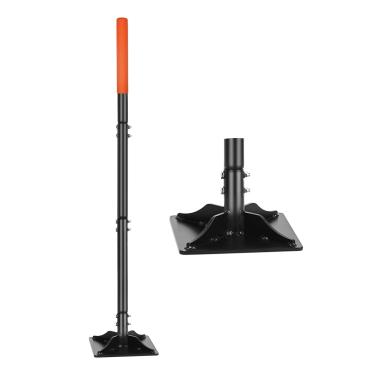 Imagem de YEELOR Compactador De Solo Aço Para Jardim Com Cabo 45", Ferramenta Manual Solo, Placa Durável, Ideal Nivelamento Cascalho, Asfalto E Calçadas