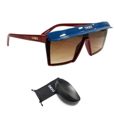 Imagem de Óculos de Sol Evoke Futurah Capstyle C01 Bordeaux Gold Blue-Unissex