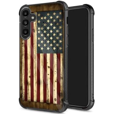 Imagem de JHYYTUJTYP Capa para Galaxy S25 FE, textura de pneu antiderrapante, capa protetora de TPU macio à prova de choque antiarranhões para Samsung Galaxy S25 FE 6,7 polegadas 2025, bandeira americana