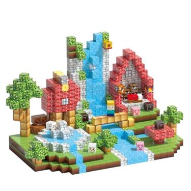 Imagem de Kit 100 Peças Blocos Magnético Construção Brinquedo (CFK08)