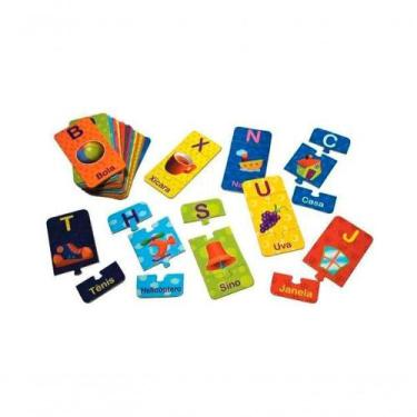 Imagem de Brinquedos Educativos - Alfabeto Ilustrado 78 Peças - Brinquedos Diver