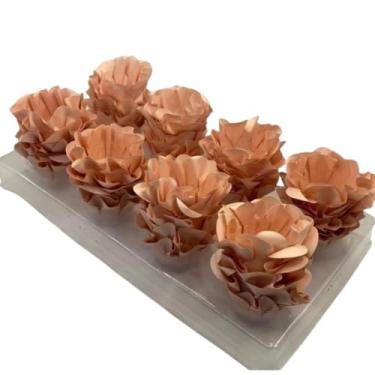 Imagem de Kit Forminhas para Doces Finos Formato Flor Para Festa 40/80/120 Aniversário Batizado Casamento para Festas, Aniversário, Casamento, Batizado e Celebrações(PESSEGO,KIT 80 FORMINHAS)